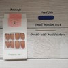 Bufenia 24 Pieces Shiny Acrylic Coffin Ballarina False Nails Gradient