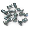 AUPROTEC M6 Carriage Bolts Round-Head Screws + Nuts and Washers