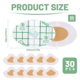 Juguta 60 Stück Blasenpflaster Ferse, Hydrokolloid Pflaster Blasenpflaster Wandern, Fersenpflaster Blister Plaster, Selbstklebende Blasenpflaster für Vorfuß Ferse Fersenschutz, Schutzhaut