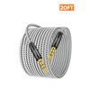 CableCreation 3.5mm TRRS Audio Cable 20FT, 4-Pole Aux Cord Male