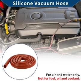 Hihaha Silikon-Vakuumschlauch für Automobil-Vakuumsysteme Hochtemperatur 6Ft 11/16" 18mm ID 2,5mm Dicke 1 Stück Rot