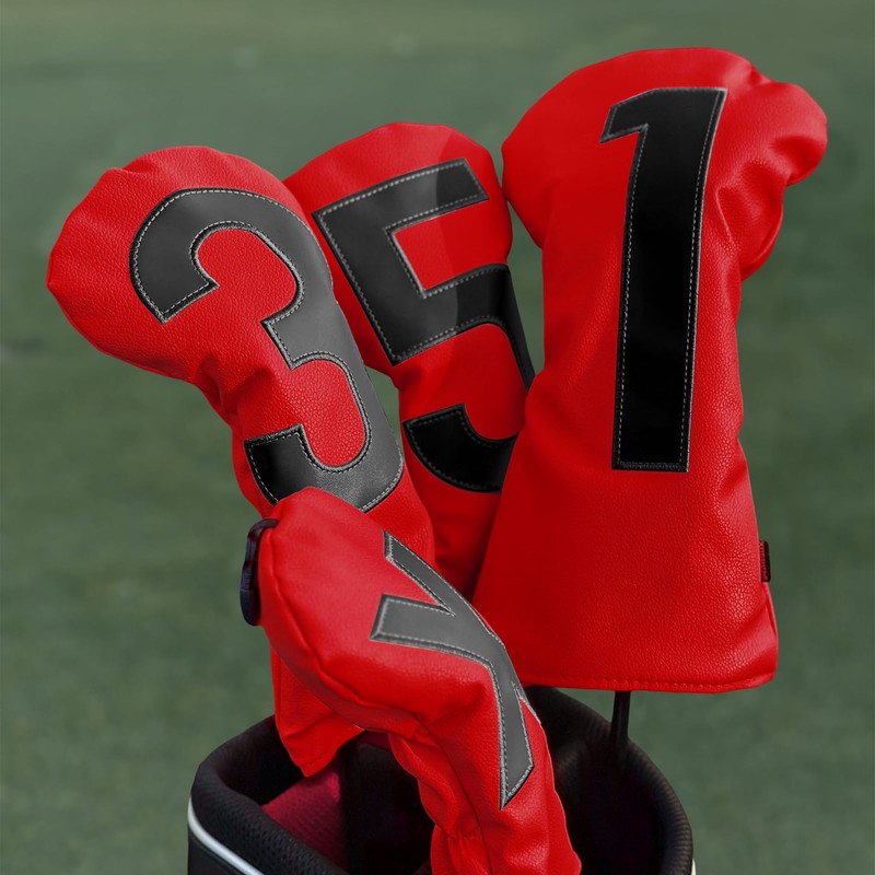 Andux 4Pack/set PU Large Number Golf 460cc Driver Fairway Woods