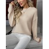 Zeagoo Fall Sweaters for Women 2025 Long Sleeve Crewneck Ribbed