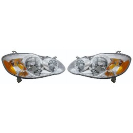 EAGLE EYES PAIR SET RIGHT & LEFT HEADLIGHTS HEADLAMPS LIGHTS LAMPS S