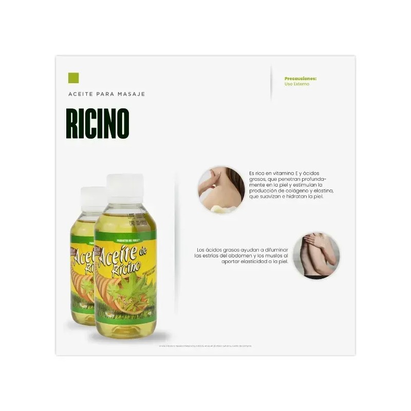Productos del Roble - Aceite De Ricino - Del Roble