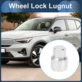INFINAUTO Wheel Lock Lugnut, #7619 Anti-theft Screw Nut Removal Key Socket for Volvo Alloy Steel 1 Pc