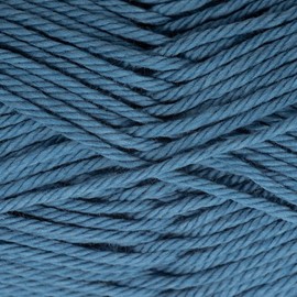 Estako Royal Cotton, 100% Mercerized Giza Cotton Yarn, Soft, Super Fino 1 for Crochet and Knitting 1.76 Oz (50g) / 137 Yrds (125m) (5079 - Denim Blue)