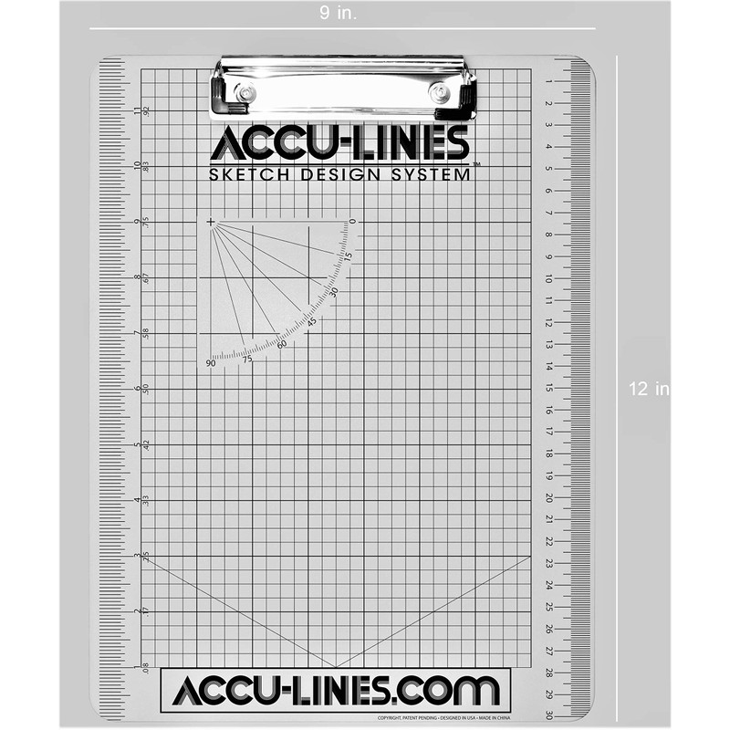 AccuLine Drawing Grid Sketch Design System CAD Mat Sketch Board