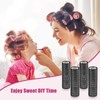 WILLBOND 4 Pcs Long Hair Rollers for Bangs Aluminum Core