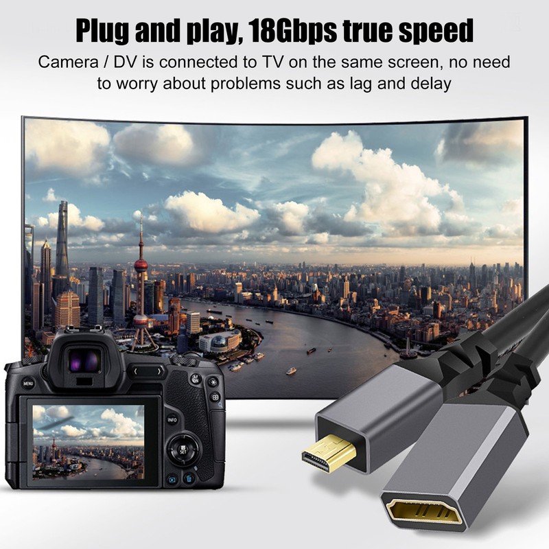 HD Multimedia Interface Coiled Cable High Speed 4K 60Hz Male