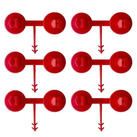 Spray Polyurethane Foam Gun Nozzles Precision for Vertical and Horizontal Ceiling Foam Applications, Replacement Tips, Reusable Sealed Small Red Nozzles for Construction Insulation (6 Pack)