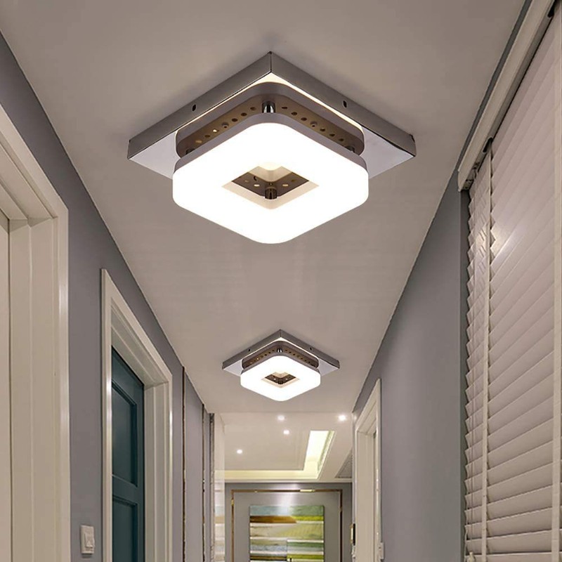 Artpad Surface Mount Square Ceiling Lamp Stainless Base Hallway Porch