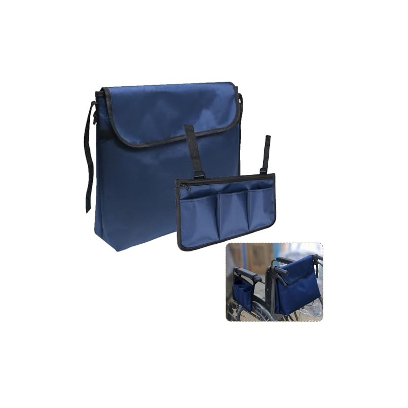 2 Pcs Wheelchair Side Bag, for Standard Wheelchairs & Walkers