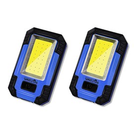 WARSUN Led Work Lights Rechargeable Magnetic Portable Work Light 30w 1200 Lumens for Camping Car Repairing (Blue+Blue)