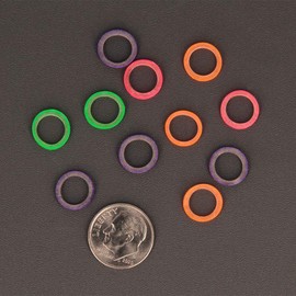 American Orthodontics Elastics Wildlife Manatee | Assorted Neon, Heavy, 6.5 Oz, 5/16" Size, 75 Packs Per Box, 7,500 Elastics | Made in The USA | Neon Colors, Top Quality Latex Tubing