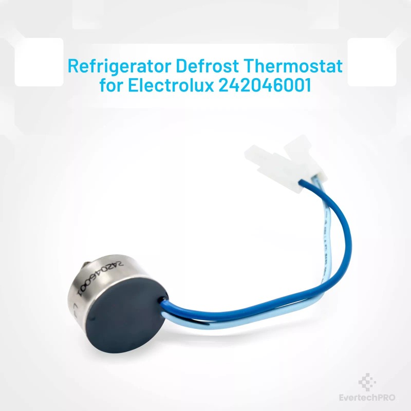 EVERTECHPRO 242046001 Refrigerator Thermostat Defrost for Frigidaire 1564839