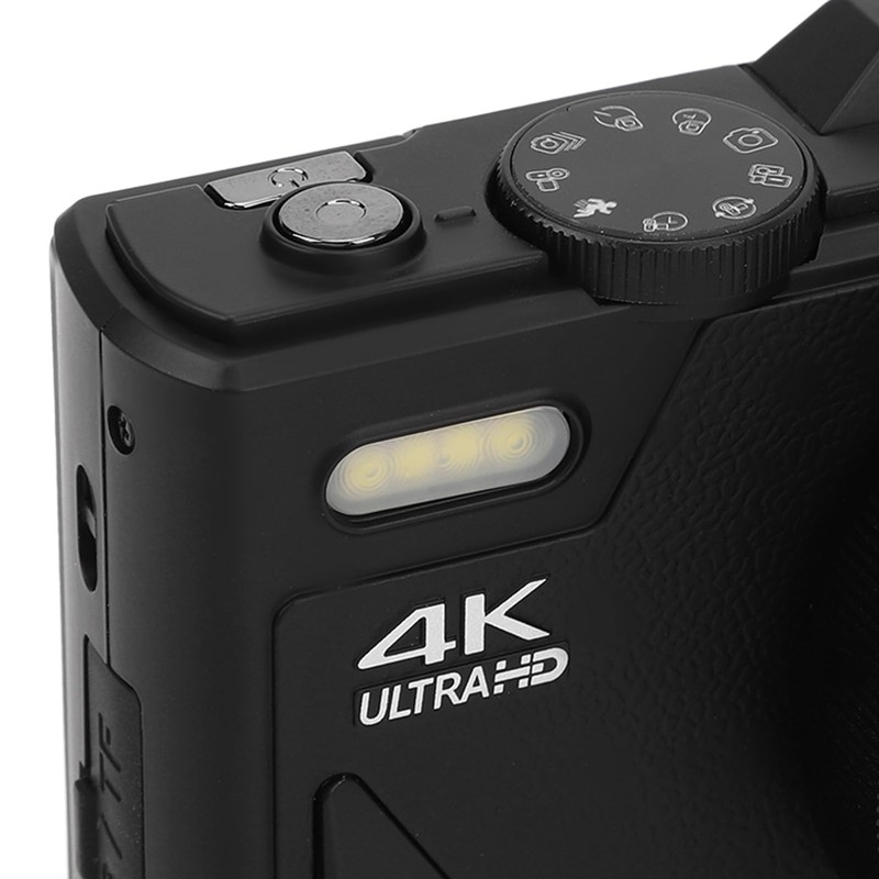 4K Digital Camera, 64 MP, 18x Digital Zoom, Auto Focus