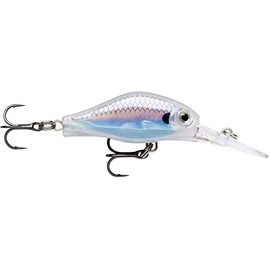 Rapala - Shad Dancer Angelköder - Angelzubehör aus Balsaholz - Süßwasser Schleppköder - Lauftiefe 3-4,2m - Fischköder 7cm, 15g - Hergestellt in Estland - Live Metallic Roach