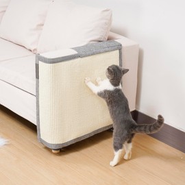 Uross Natural Sisal Cat Couch Protector Cat Scratch Furniture Protector- Couch Protector from Cat Claws, Anti Couch Corner Sofa Protectors Furniture Scratch Guards for Cats - Left