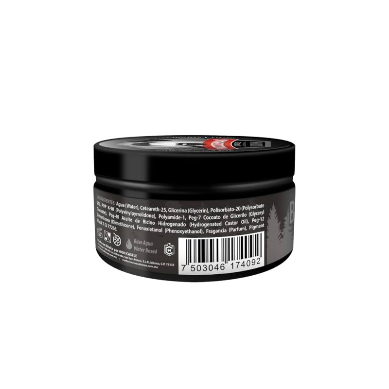 Woodsman - Pomada Negra Para Cabello Y Barba Cubre Canas,