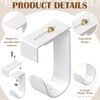 Hicarer 2 Pcs Closet Rod Support for Wire Shelf Adjustable