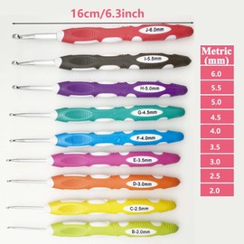 Allazone Crochet Kits for Beginners Adults, Beginners Crochet Kit for Kids & Adults, 131 PCS Crochet Set-Professional Knitting Crochet Starter Kit, Knitting Kit with Needles and Case (Style B)