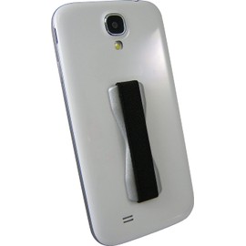 LoveHandle Universal Grip for Most Smartphones, Mini Tablets and Cases, Grey Colored Base with Black Elastic Strap, LH-01Grey