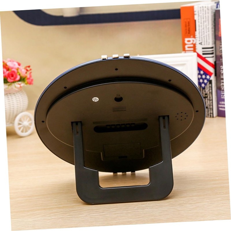CORHAD Digital Hanging Clock with Temperature and Humidity Simple Round