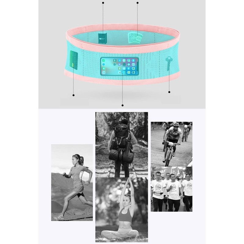 Bombinate Running Pouch, No Shake, Waist Pouch, Unisex, Plastic Bottle,