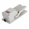 Foot Switch Nonslip Aluminum Shell Momentary Pedal Silver Contacts LT3