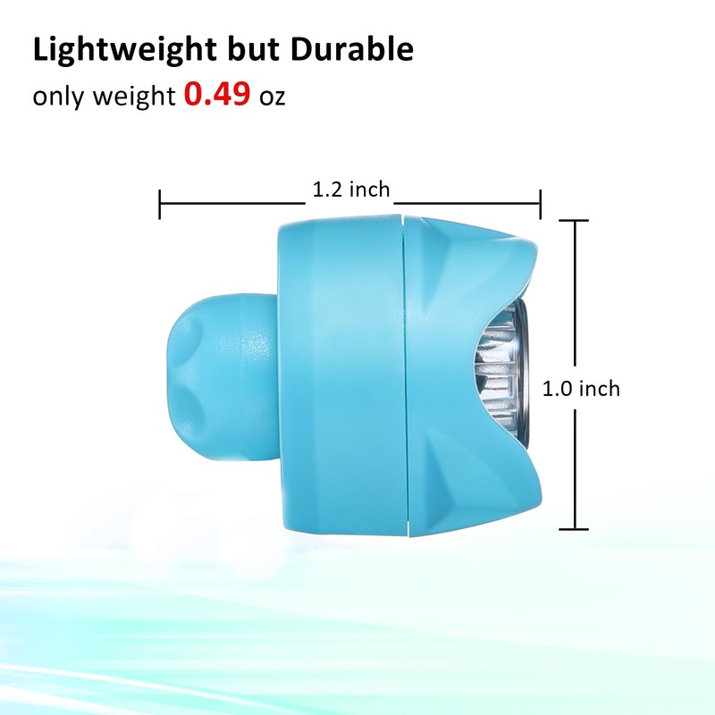 RAHAN Clip on Clog Headlights Lights for Shoes, 2pcs Flashlight
