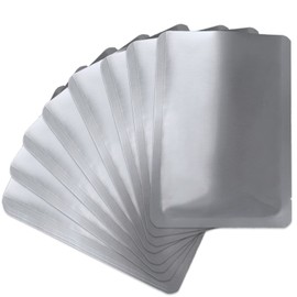 50 PCS Mylar bags for food storage, Heat Sealable Bags Storage Bags for Food, Coffee Beans, tea, grains, etc. (6.3 x 9.1 Inch)