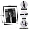 IZIDDO 5x7 Black Floating Frame, 7"x9" Metal Frame For Picture