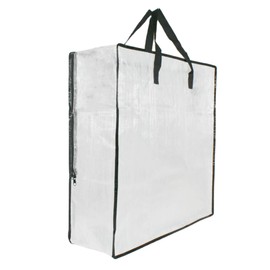 GONGKANGYUAN 25 Gallon Large Clear Storage Bags with Zipper and Handles, Blanket Bags for Closet Storage, Underbed Storage Organizer for Clothes Pillow Bedding Christmas Wreath