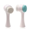 Double-Sided Deep Cleansing Pore Facial Brush for Exfoliation Dual Pore Brush (Blue) 3ea