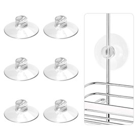 YeeBeny 6Pcs Shower Caddy Connectors - Heavy Strength Large Suction Cups Without Hooks, Replacement Suction Cups Compatible with Zenna Home, Simple Houseware, GeekDigg