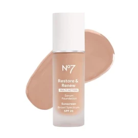 No7 Cool Vanilla Anti Aging Serum Foundation with SPF 20 Moisturizing Coverage