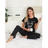 SPKPKEY Women‘s Cotton Pajamas Set Short Sleeve Cute Printed Tops