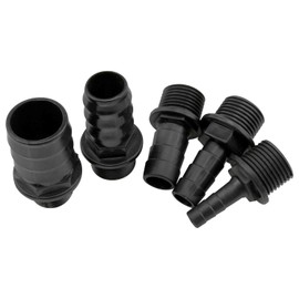 Lovelysp Nozzles Kit for Fountain Pump 5 Sizes Plastic Nozzle Replacement Adapters（5-Piece Set）-1 Set