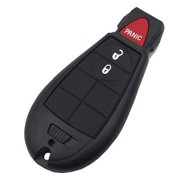 3 Buttons Key Fob Case Shell Fit for 2013-2018 Dodge Ram Truck 1500 2500 3500 GQ4- 53T 56046953 Replacement Car Key Housing Outer Cover (1)