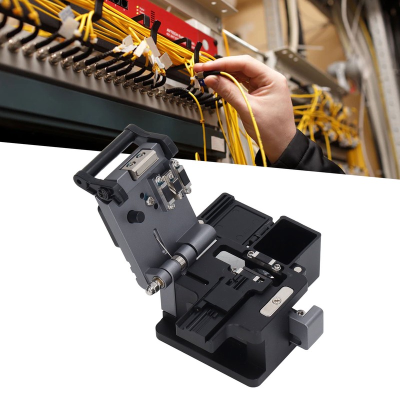 Fiber Cleaver Cold Connection Hot Melting High Accuracy Cutter Cutting