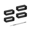 Elifel Rubber Watch Strap 4packs Loop Sillicon Watch Band Smartwatch