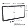Bling Rhinestone License Plate Frame,Luxury Diamond Inlaid Thin Border Car