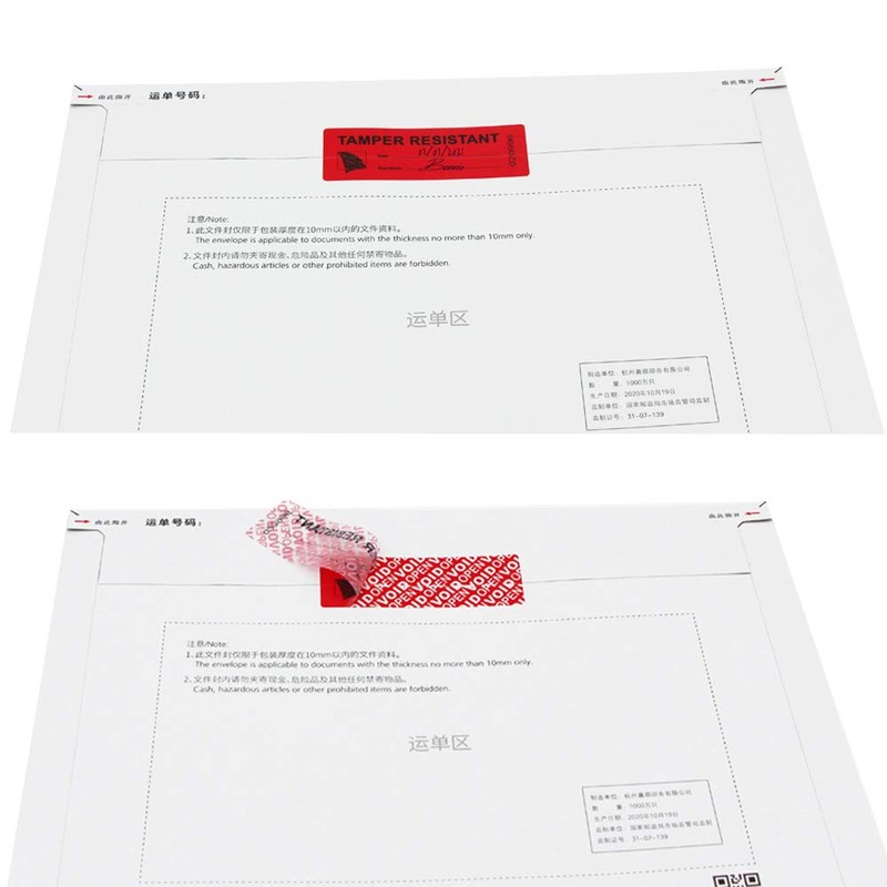 100pcs Transfer Tamper Evident Security Stickers Tape Warranty Void Resistant