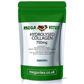 Hydrolysed Marine Collagen Capsules 750mg x 180 - MEGAVITES