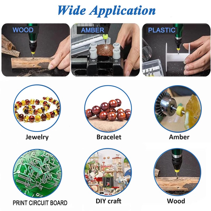 20PCS PCB Micro Drill Bits - 2 Sets 0.3mm-1.2mm Tungsten
