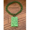 Gilani Gems & Jewelry Natural Jade Dragon Necklace, Handcarved on