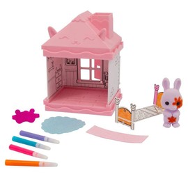 Grandi Giochi Fuzzikins I Colora Casette, Bedroom of the Rabbit, Puppy to Colour, Wash and Colour-FUZ00003, FUZ00003