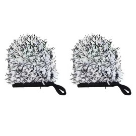 Itisyou Wheel Mitt, Wash Mitt, Micro Mitt, Microfiber Car Wash Brush, Lint Free, Scratch Resistant, Hand Wash, Dirt Remover, Car Wash Gloves, Car Wash Accessories, Set of 2