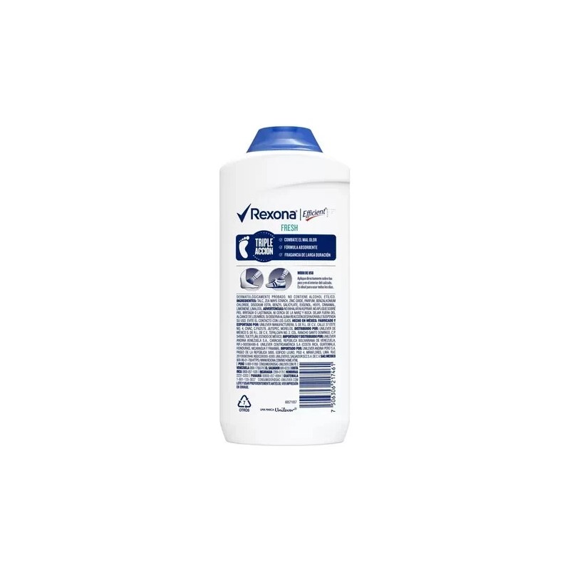 REXONA EFICIENTE FRESCO CON ÓXIDO DE ZINC 2pk 200g cada
